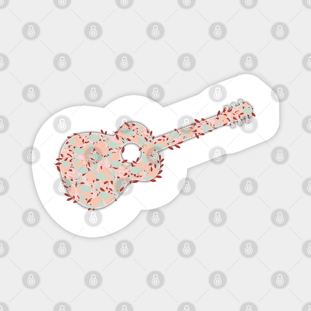 Flower Guitar Magnet by mpmi0801