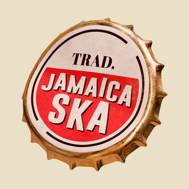 Traditional jamaica ska bottle cap by Jomi