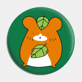 Leaf Hamster Pin