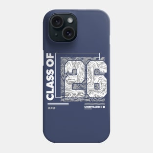 Class of 2026 Urban Streetwear // Graduation Class of '26 Gray Phone Case