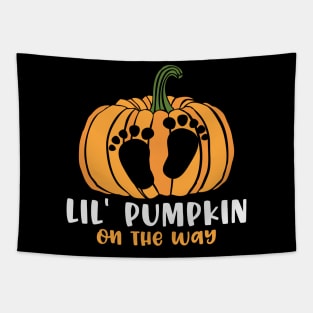 Little Pumpkin on the Way Tapestry