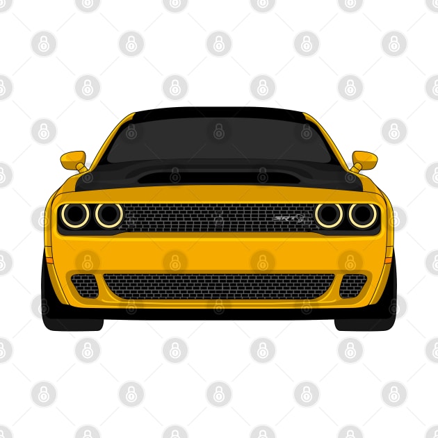 DODGE DEMON FRONT GOLD by VENZ0LIC