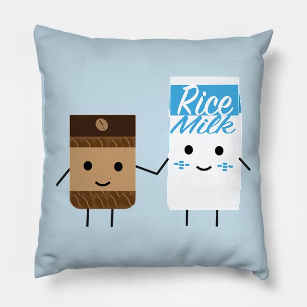 Coffee + Rice Milk = Love Pillow by gpam