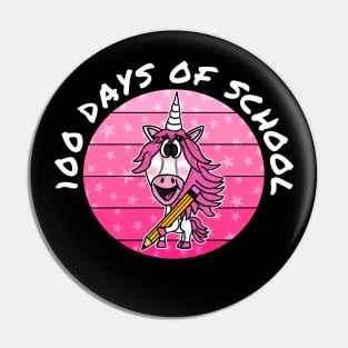 100 Days Of School Unicorn Kindergarten Teacher 2023 Pin