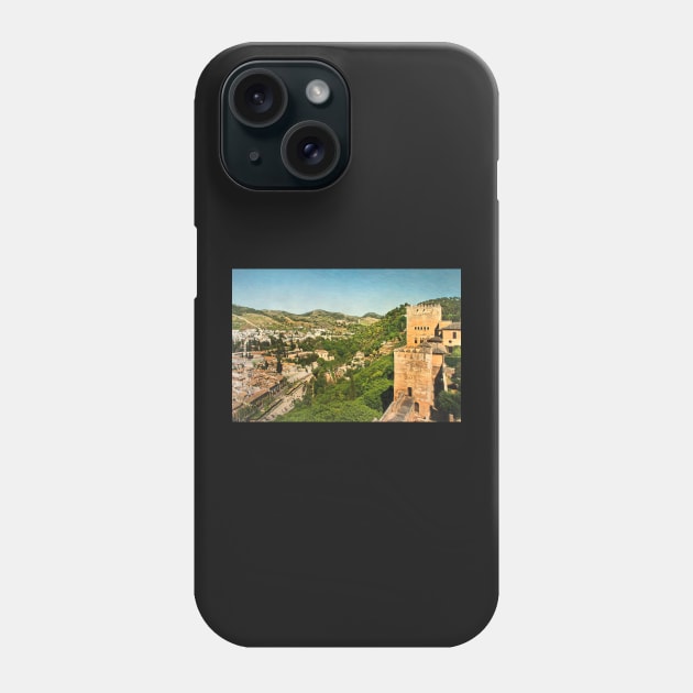 Granada From The Alhambra Ramparts Phone Case by IanWL