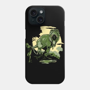 Tyrannosaurus Rex Chasing Phone Case