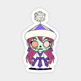 Cute Kyrgyz Zombie Magnet