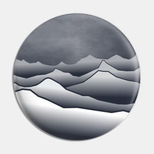 Mountains in white Pin