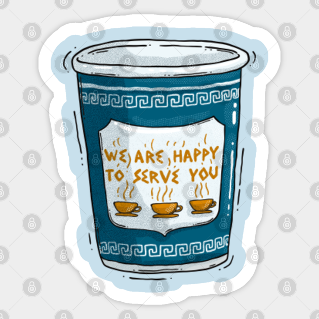Anthora Paper Cup - Coffee Cups - Sticker