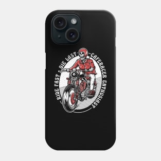 vintage caferacer rider Phone Case