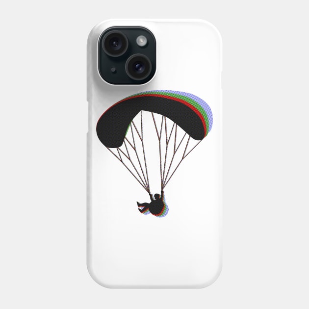 Paragliding RGB Phone Case by TheWanderingFools