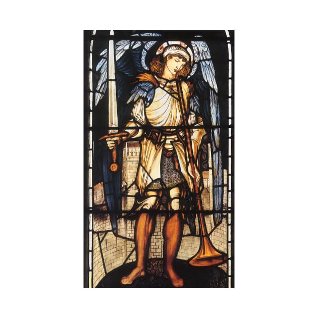 Saint Michael by Sir Edward Coley Burne-Jones by MasterpieceCafe