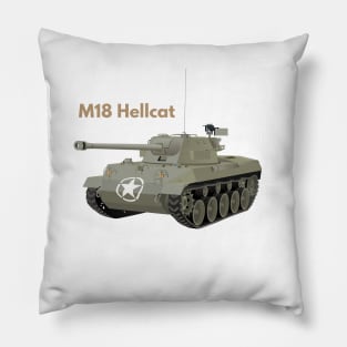 M18 Hellcat American WW2 Tank Destroyer Pillow