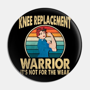 Knee Replacement Warrior Surgery Recovery Get Well Soon Pin