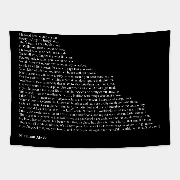 Sherman Alexie Quotes Tapestry by qqqueiru