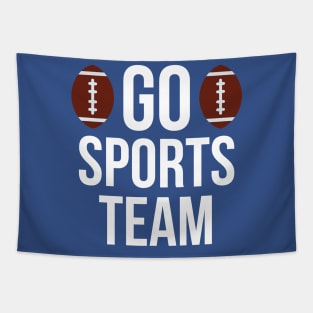 Go sports team typography Tapestry