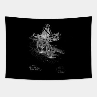 Bicycle Vintage Patent Drawing Tapestry