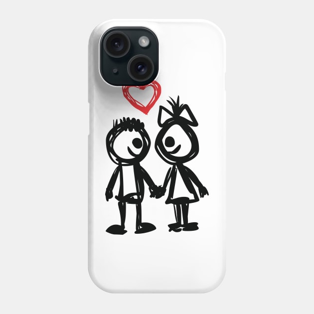 Valentine's Day - Lovely Doodle Phone Case by GNDesign