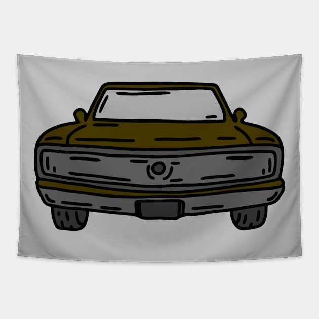 best vintage retro muscle cars Tapestry by fokaction