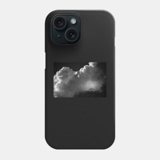 Clouds 3 In Black and White Phone Case