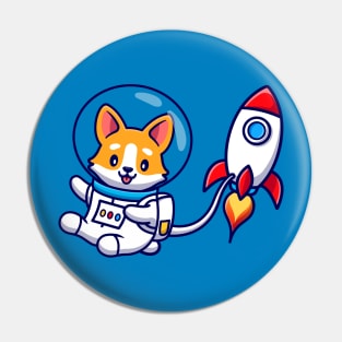 Space Corgi Pin