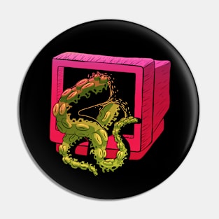 Tentacle monster Detailed doodle Pin