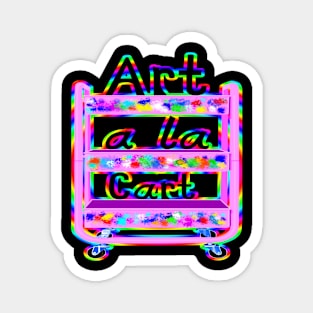 Art Teacher Painty Rainbow Cart Magnet