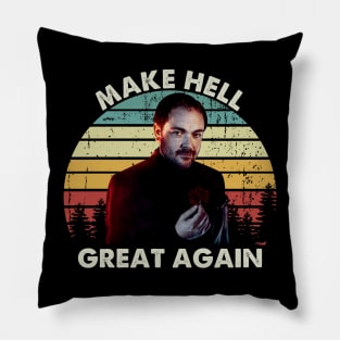 Supernatural Movie Crowley Funny Vintage Pillow