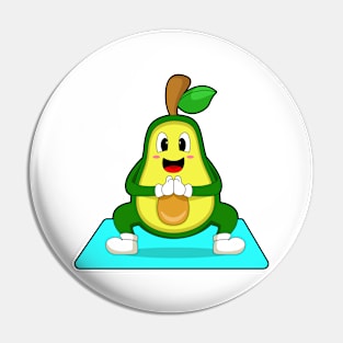 Avocado Yoga Meditation Pin