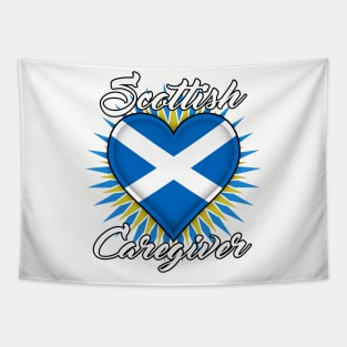 Scottish Caregiver (white font) Tapestry