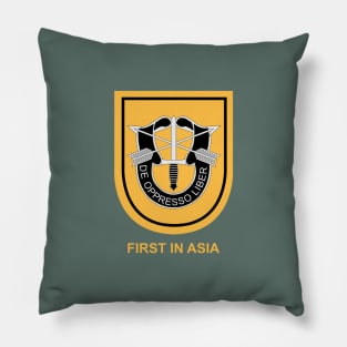 1st Special Forces Group (Airborne) Beret Flash, First in Asia Pillow