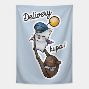 Special delivery, kupo! Delivery moogle from Final Fantasy 14 art Tapestry