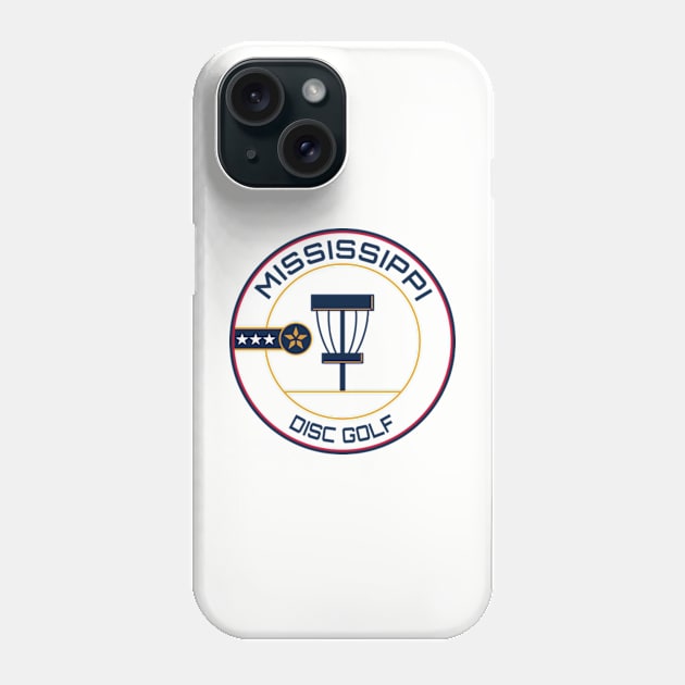 Mississippi Flag Disc Golf Phone Case by grahamwilliams