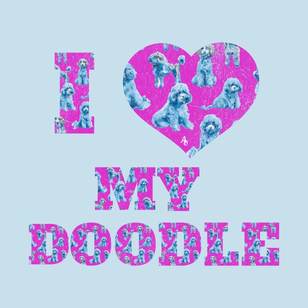 I Love My Doodle Puppy Dog by anarchyunion