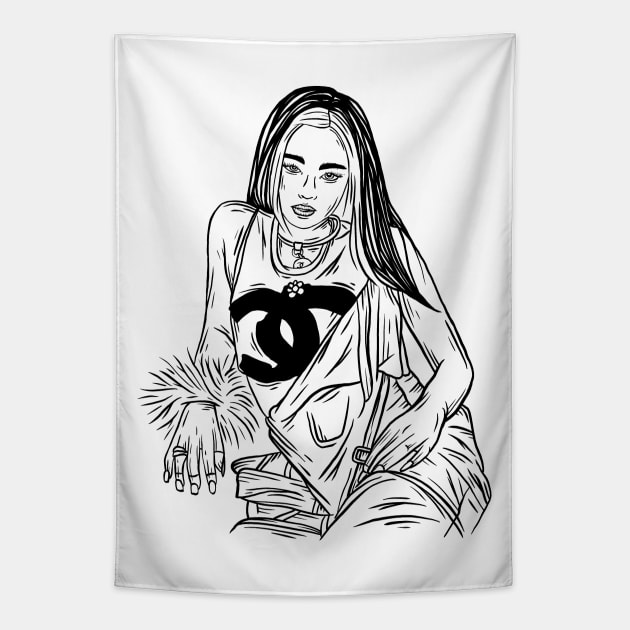 NINI RUBY JANE KPOP FANART Tapestry by eternal sunshine