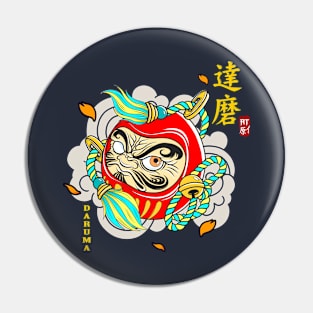 Daruma The Japan Lucky Doll Pin