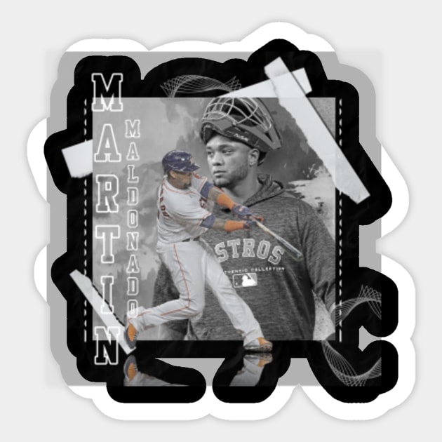 Martin Maldonado baseball Paper Poster Astros 4 - Martin Maldonado -  Sticker