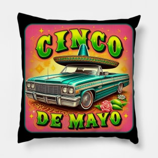 Cinco de Mayo Lowrider Sombrero Top Pillow