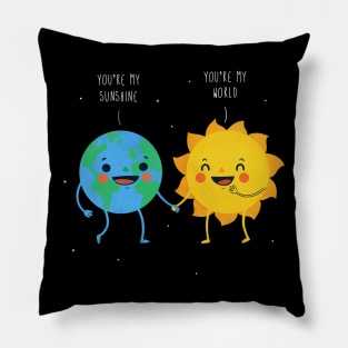 My world and sunshine Pillow