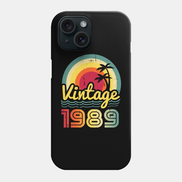 Vintage 1989 Made in 1989 34th birthday 34 years old Gift Phone Case by Winter Magical Forest