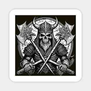 Skull Vikings Magnet