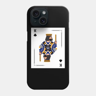 King of Clubs - Poker Design - white Phone Case