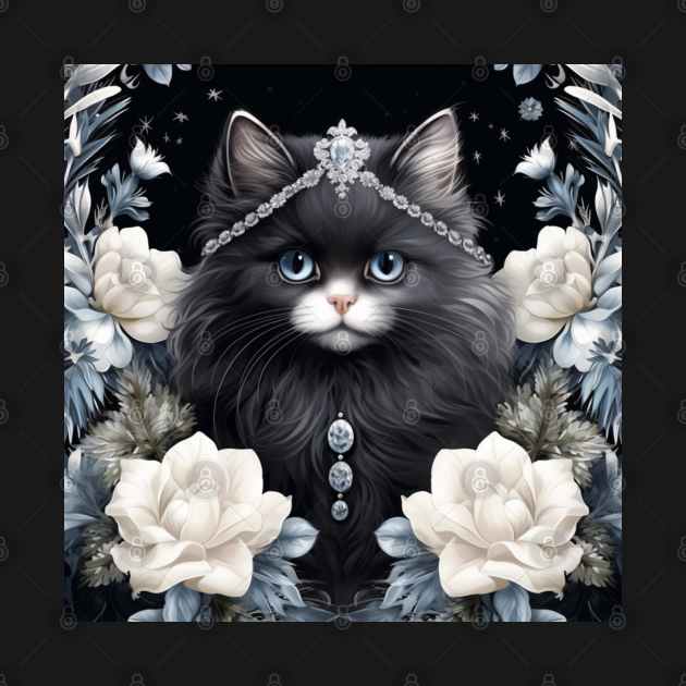 Black Persian Cat by Enchanted Reverie