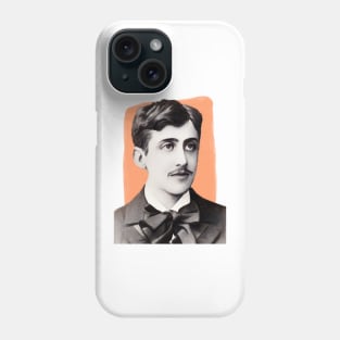 French Writer Marcel Proust illustration Phone Case