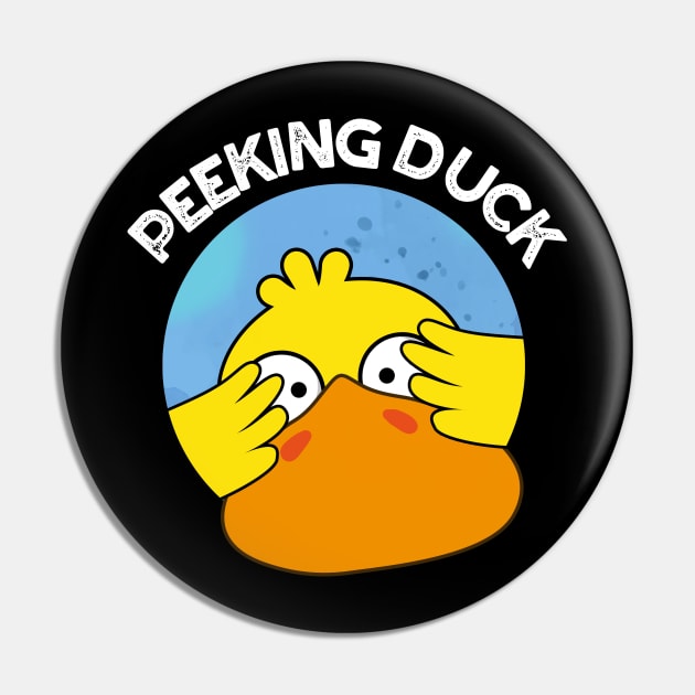 Peeking Duck Funny Animal Chinese Dish Pun Pin by punnybone