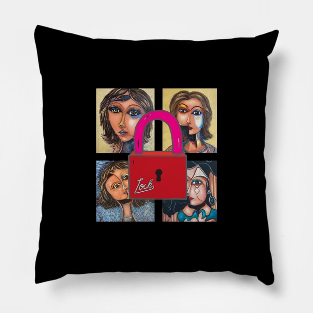 Lock and key Pillow by ESSED