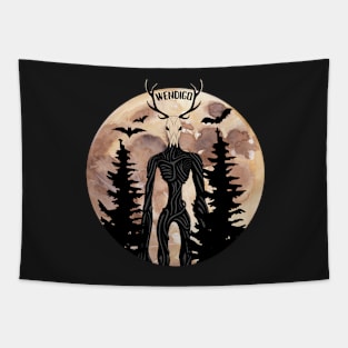 Wendigo Cryptid Halloween Tapestry