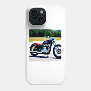 80s Classic Cruiser Motorcycle Phone Case