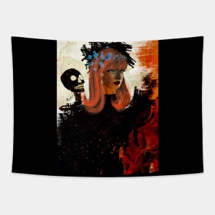 Abstract lady portrait Tapestry