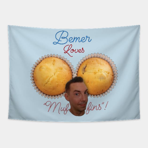 Bobby Bemer "Muffins" Tapestry by Bobby bemer